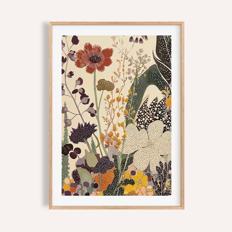 Modern Japanese Botanical  Wal - Custom Map Poster recensione e prezzo