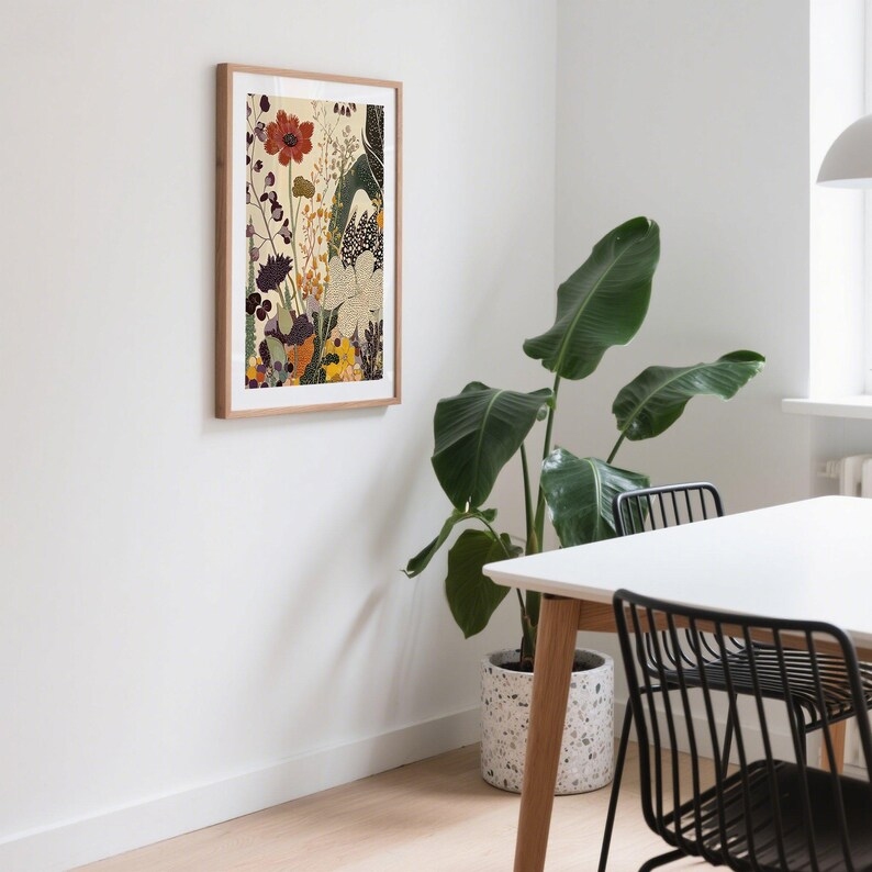 Modern Japanese Botanical  Wal - Custom Map Poster recensione e prezzo