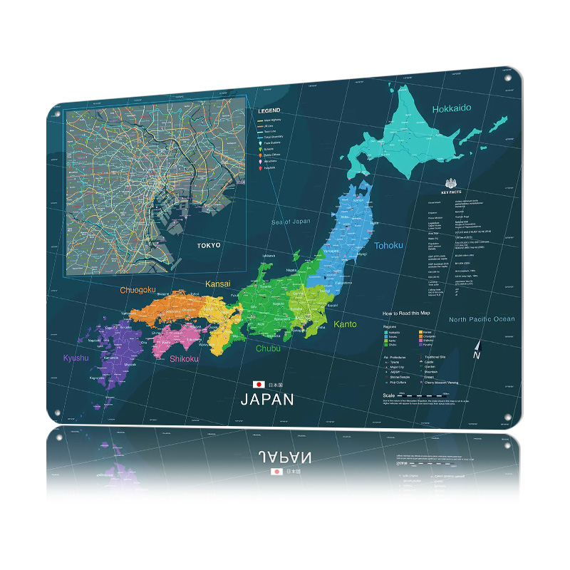Map of Japan and Tokyo Poster  - Custom Map Poster recensione e prezzo