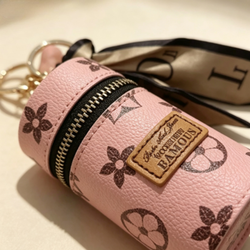 Pink Monogram Floral Print Cyl - Monogram Keychain Leather recensione e prezzo