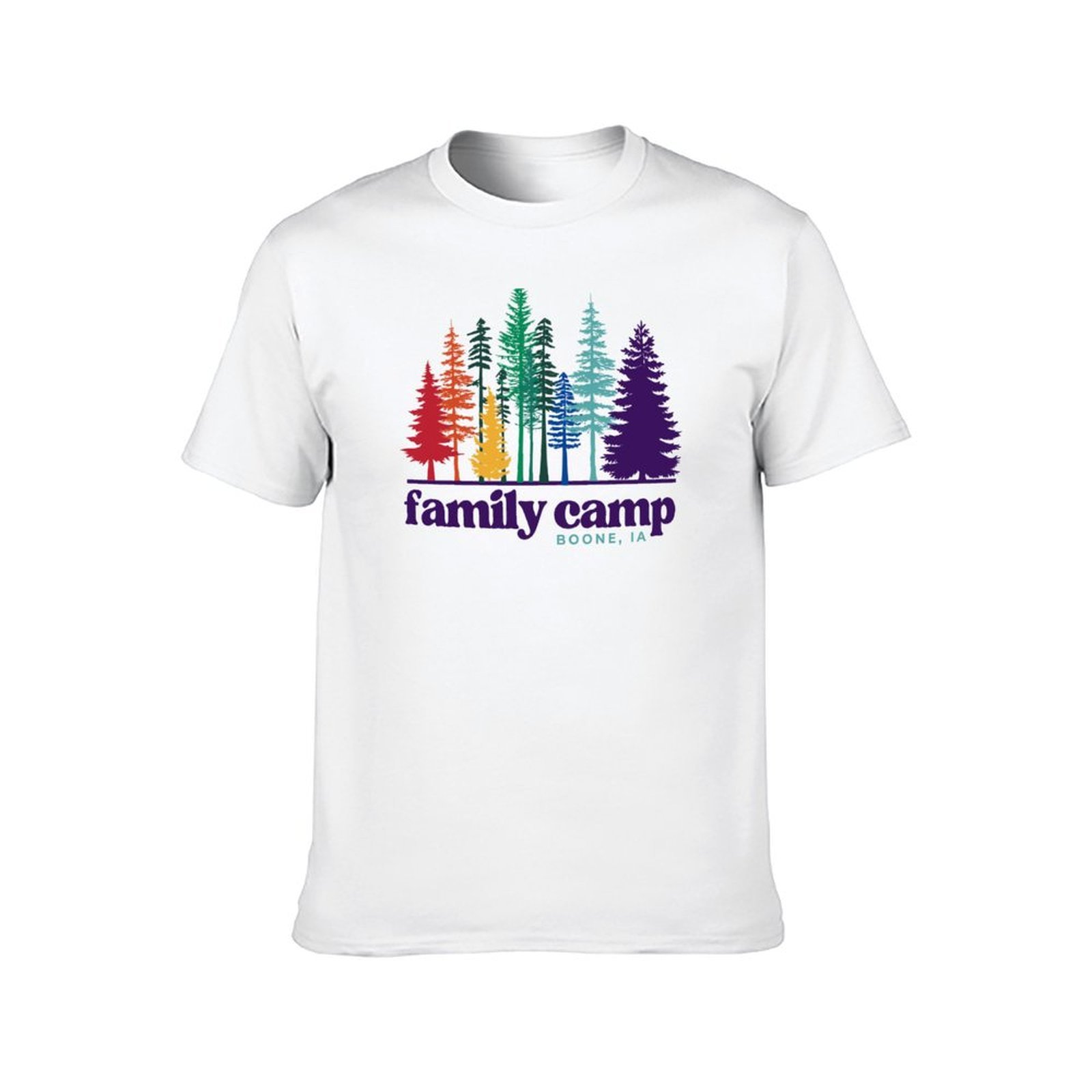 Family Camp Rainbow Trees T-Sh - Family Tree Print recensione e prezzo
