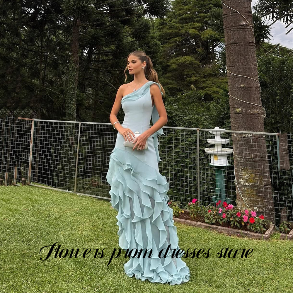 Flowers Sky Blue Party Dress L - Custom Night Sky recensione e prezzo