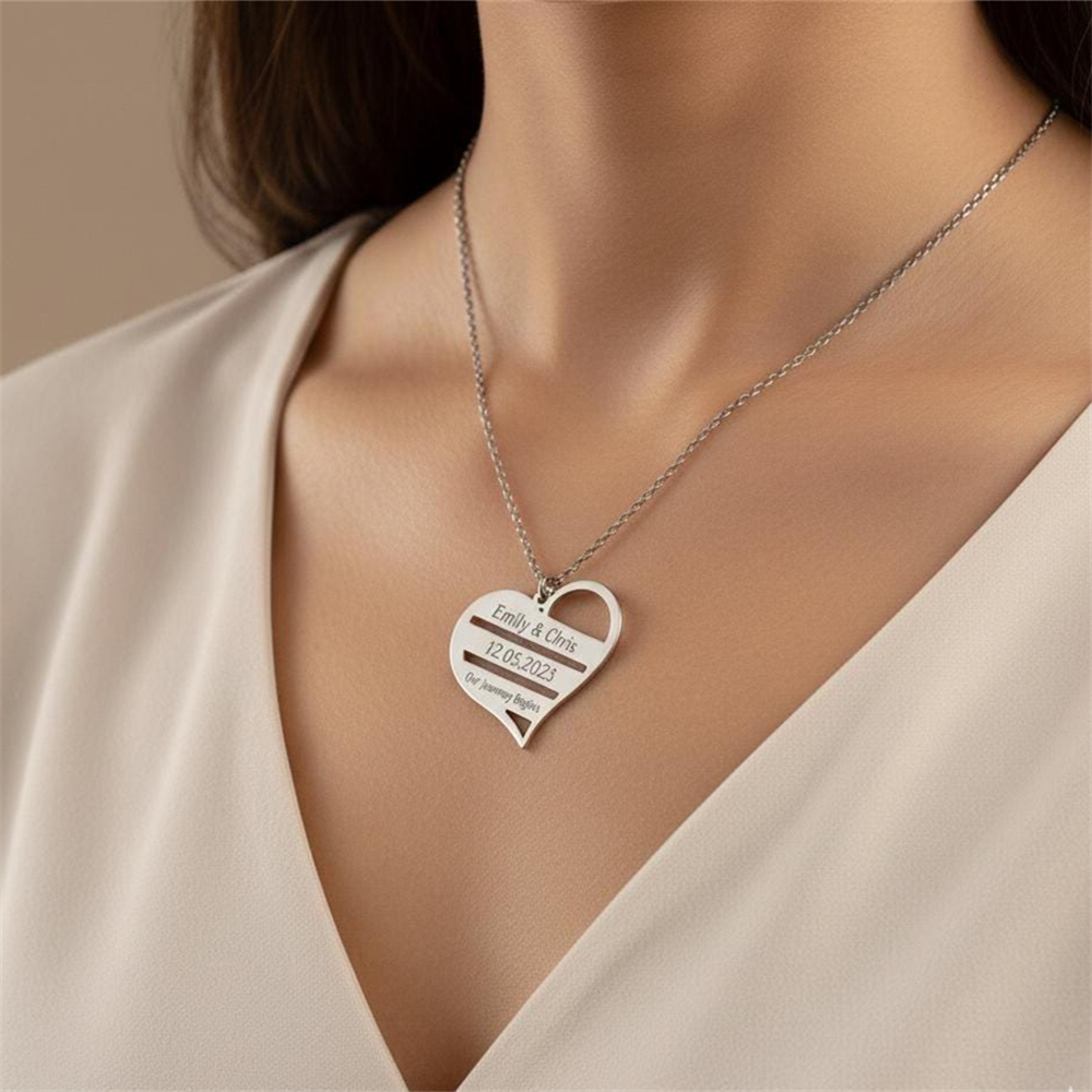 Custom Heart Necklace Stainles - Birth Flower Necklace recensione e prezzo